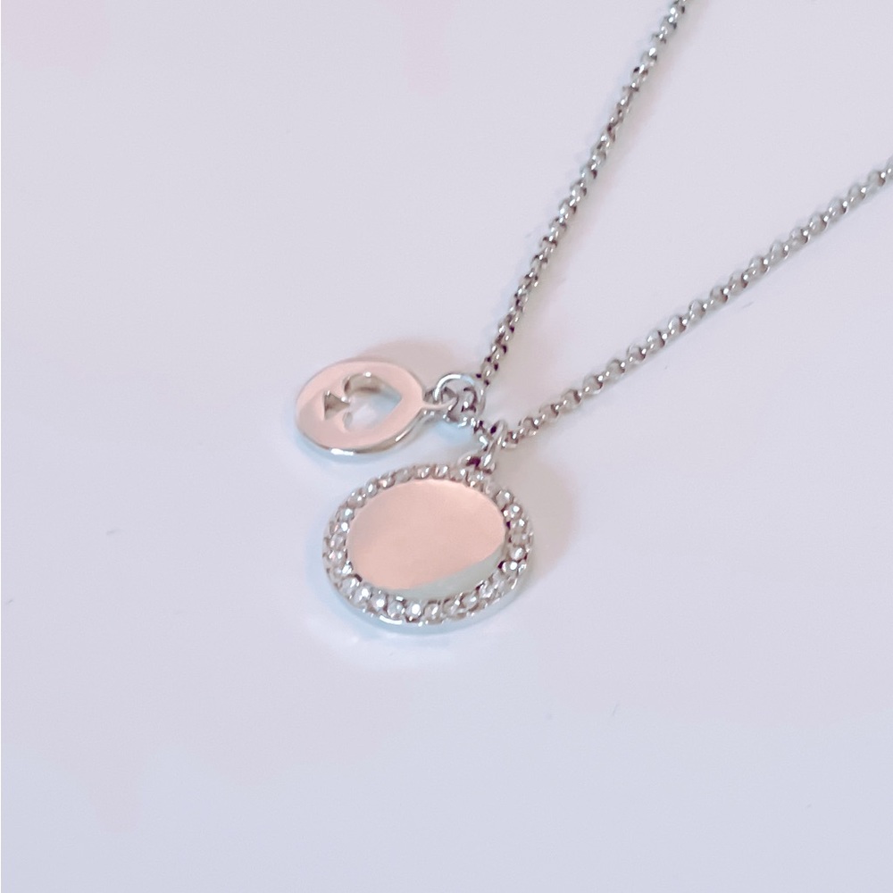 NWT-Kate Spade Spot the Spade Pave Necklace, 💯 Authentic, Adjustable.